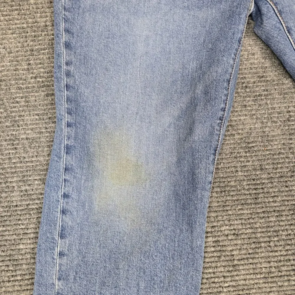 Levis 511 Premium Jeans Mens 38x30 Blue Slim Fit Stretch Denim Stained